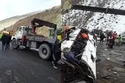 تصادف مرگبار اتوبوس در اراک/ 19 کشته و زخمی برجا گذاشت+ عکس