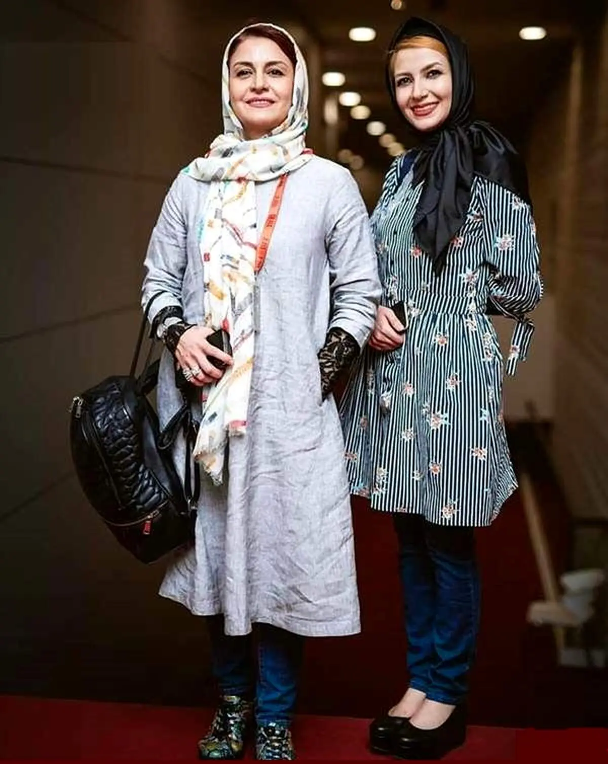مریلا زارعی و خواهر مشهورش در سفر به مشهد/ عکس