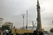 موشک عماد نیروی هوا فضای سپاه در خیابان به نمایش درآمد/ ببینید 