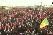  پیکر رهبر شهید وارد مسیر تشییع در بلوار پیامبر اعظم قم شد