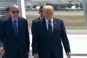 اردوغان به استقبال دونالد ترامپ رفت + عکس 