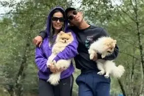 مهدی قائدی عکسی بدون لباس در کنار همسرش منتشر کرد!/ تصویر