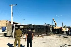 وقوع تصادف دلخراج اتوبوس و تریلی در یزد/ شمار کشته‌ها و مجروحان اعلام شد