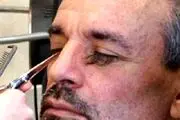 این مرد بلندترین مژه دنیا را دارد!+عکس
