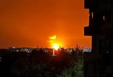 انفجار مهیب در نزدیک فرودگاه بین المللی سوریه 