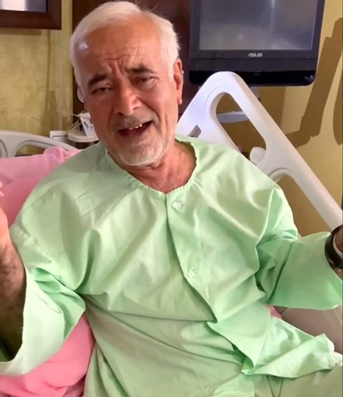 صادق بوقی در بیمارستان بستری شد/ ویدئوی متفاوت
