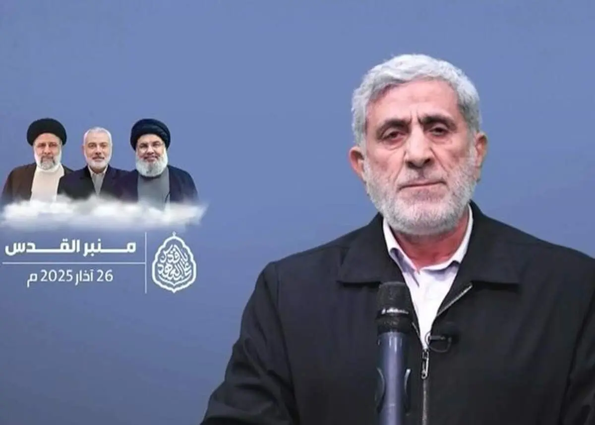 سردار قاآنی: ایران کما فی السابق در کنار فلسطین می ایستد 