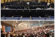 مقایسه استقبال دانشجویان از میتینگ دو کاندیدا + ببینید 
