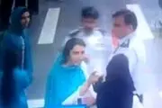 گیس و گیس کشی مادر و دختر با مامور فرودگاه بخاطر دستمال توالت! + عکس