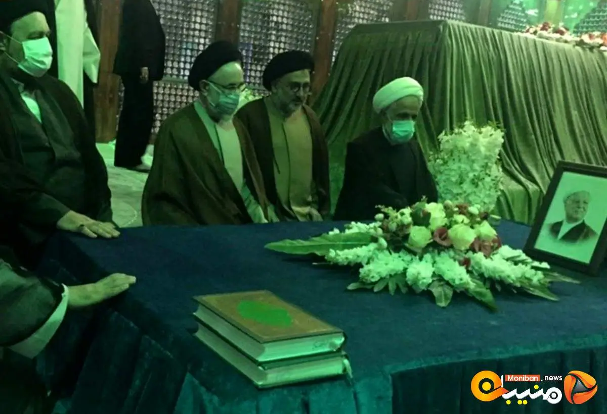 حضور سیدمحمد خاتمی بر مزار امام خمینی و هاشمی رفسنجانی+ عکس