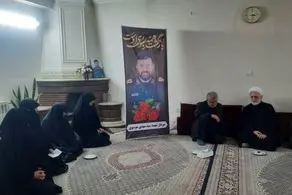 حضور رئیس قوه قضائیه در منزل رئیس تیم حفاظت رئیس‌ جمهور فقید 