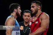 پیروزی بزرگ برای کشتی ایران/ آذرپیرا غول بحرینی را از پای در آورد