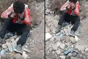 لحظه وحشتناک  از دستگیری پدر بی رحم کرجی که در حال دفن کردن دختربچه 5 ساله‌اش بود+ ویدئو