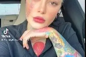 لحظه کشف حجاب سحر قریشی در دوبی با حالتی غیرعادی/ فیلم