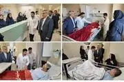 عیادت بقائی از تعدادی مجروحان حمله رژیم صهیونیستی