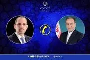 گفتگوی تلفنی وزیر امور خارجه با وزیر خارجه اردن در مورد تحولات منطقه
