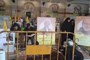 پیکر فرماندهانِ شهید حزب‌الله به خاک سپرده شد 