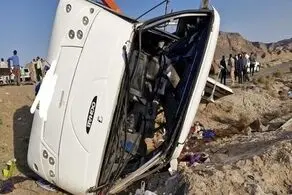 علت حادثه واژگونی اتوبوس و جان باختن ۱۴ نفر در کرمان