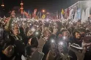 تجمع معترضان اردوغان در مقابل دادگاه امام ‌اوغلو 