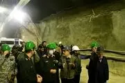 بازدید سرلشکر باقری از یک پروژه زیرزمینی