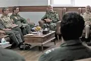 بازدید فرمانده کل ارتش از پایگاه‌ هوایی شهید لشگری