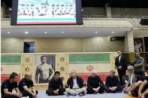 حضور پزشکیان در کمپ تیم ملی کشتی اعزامی به المپیک  