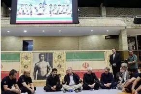حضور پزشکیان در کمپ تیم ملی کشتی اعزامی به المپیک  
