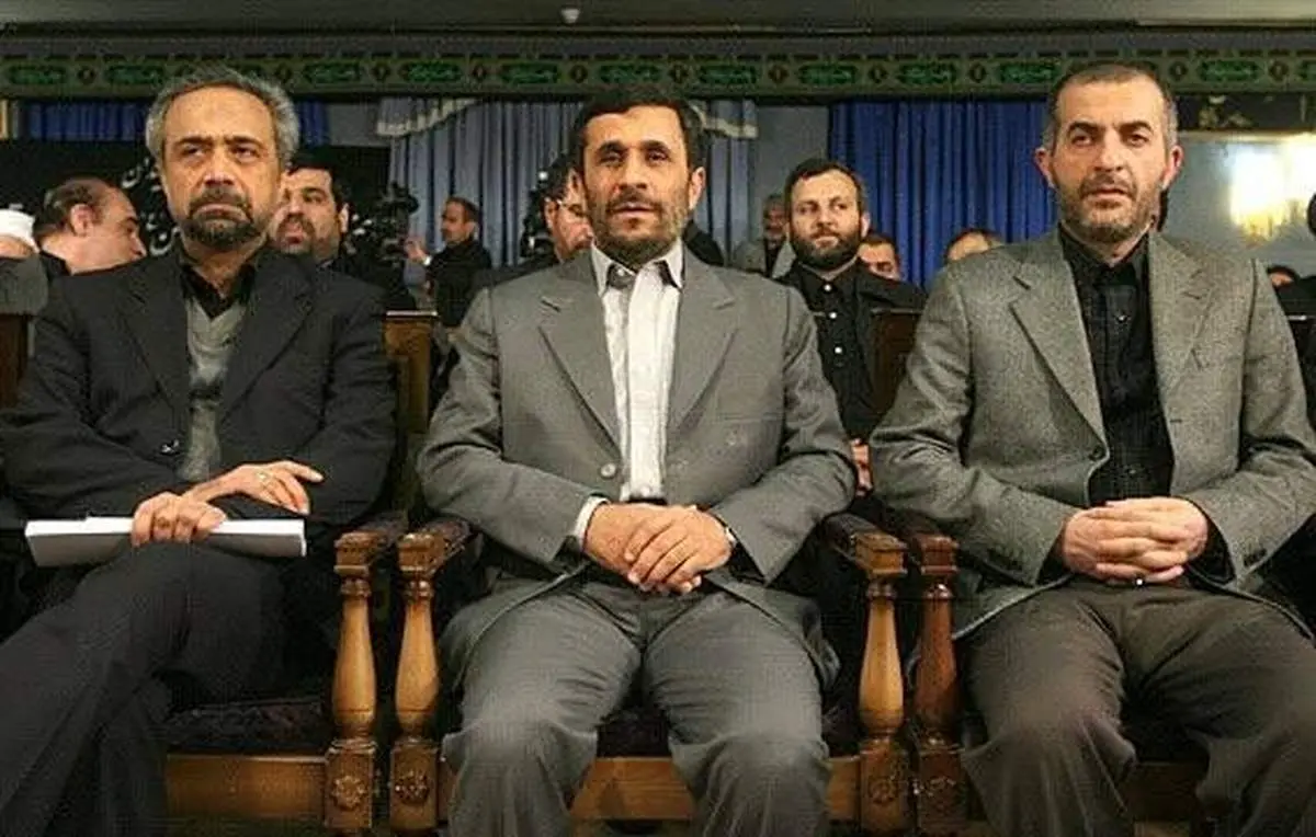 عکسی متفاوت از مشایی با چهره متفاوت| نهاوندیان در کنار احمدی نژاد + ببینید