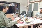 صبحانه سیاسی ضرغامی و رائفی پور  + عکس 