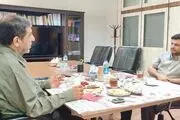 صبحانه سیاسی ضرغامی و رائفی پور  + عکس 