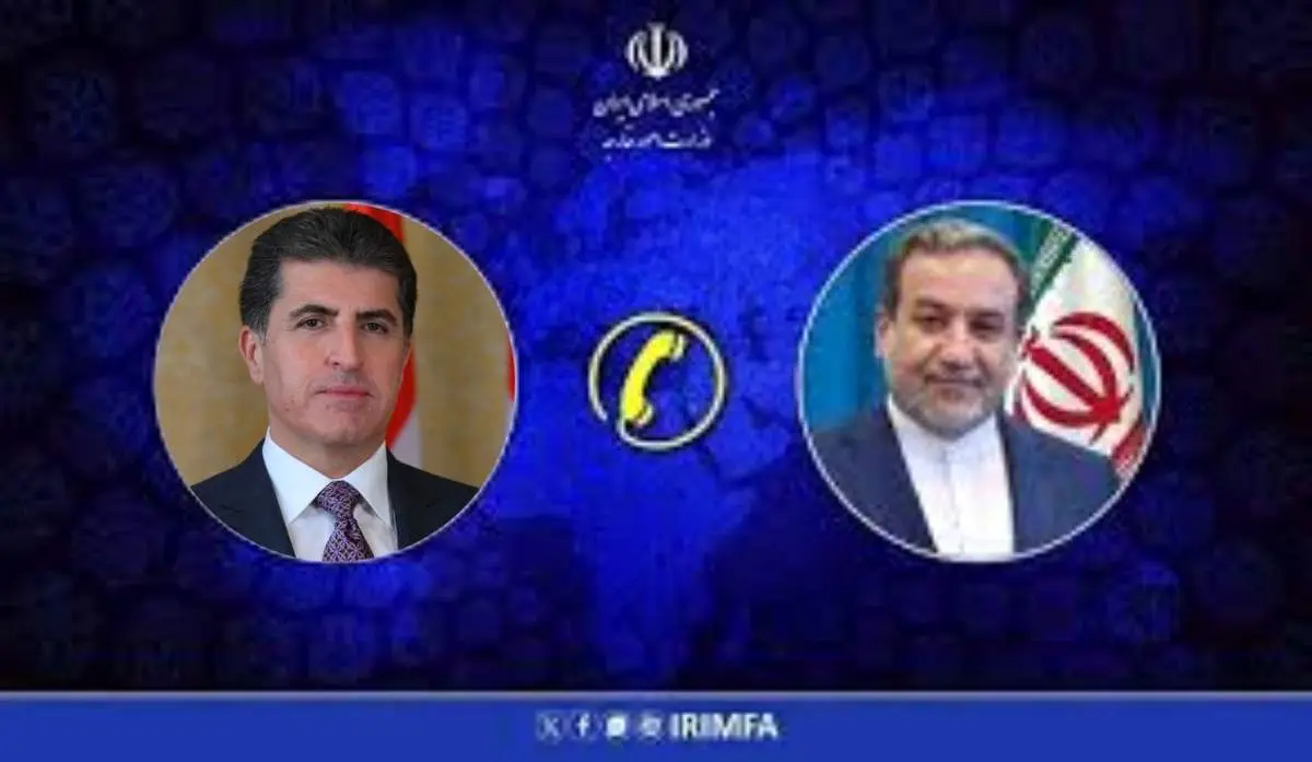 تماس تلفنی عراقچی و بارزانی درباره تجاوز اسرائیل به خاک ایران