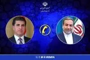تماس تلفنی عراقچی و بارزانی درباره تجاوز اسرائیل به خاک ایران 