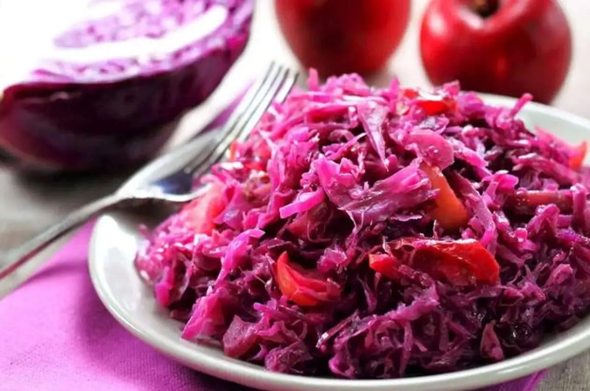 طرز تهیه ترشی کلم قرمز رستورانی 