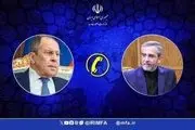 گفت و گوی تلفنی وزیر امور خارجه روسیه و سرپرست وزارت امور خارجه