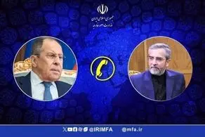 گفت و گوی تلفنی وزیر امور خارجه روسیه و سرپرست وزارت امور خارجه