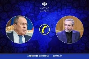 گفت و گوی تلفنی وزیر امور خارجه روسیه و سرپرست وزارت امور خارجه