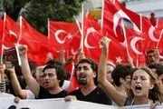تظاهرات گسترده علیه اردوغان 
