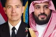 دیدار محمدبن سلمان با فرمانده سنتکام 