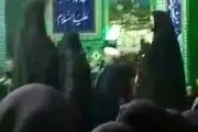 اولین فیلم منتشر شده از درگیری زنان با یک روحانی در حسینیه+ببینید 
