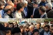 عکس از سردار قاآنی با کلاه در موکب مهاجران افغان + ببینید 