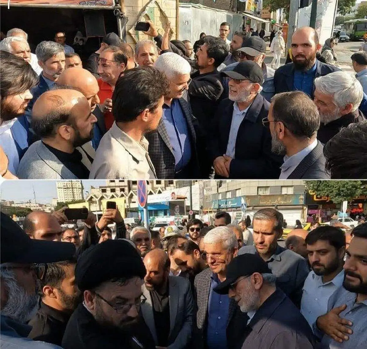 عکس از سردار قاآنی با کلاه در موکب مهاجران افغان + ببینید 