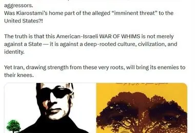 خانه کیارستمی هم از بمب‌های متجاوزان در امان نماند