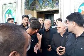 حضور پزشکیان در مراسم گرامیداشت فرماندهان شهید قرارگاه مرکزی خاتم الانبیاء