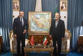 دیدار علی لاریجانی با هاکان فیدان