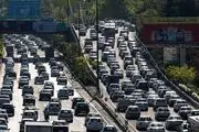 ترافیک سنگین در بزرگراه نواب و خیابان آزادی تهران