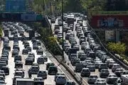 ترافیک سنگین در بزرگراه نواب و خیابان آزادی تهران