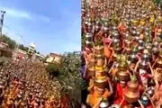 کرونا هم حریف زنان هندی نشد!
