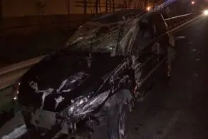 تصادف وحشتناک در بزرگراه زین الدین تهران