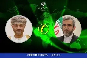 گفت‌وگوی تلفنی وزیر خارجه عمان با علی باقری