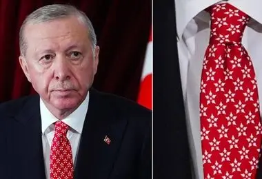 کراوات جنگنده‌ای اردوغان در روز جمهوری ترکیه + عکس 